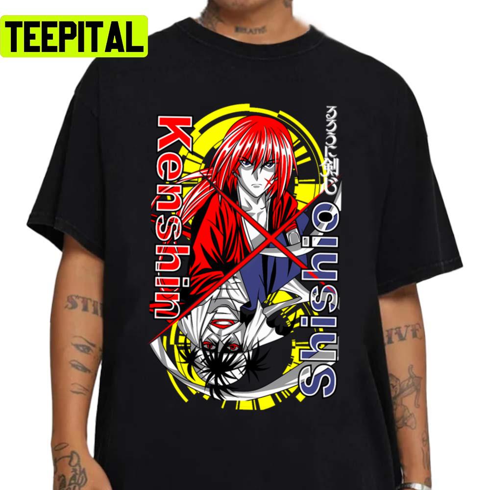 Kenshin Vs Shishio Rurouni Kenshin Unisex T-Shirt Kenshin Vs Shishio Rurouni Kenshin Unisex T-Shirt