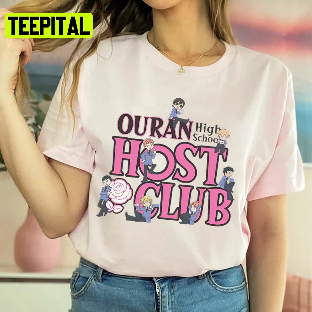 Ouran High School Host Club Font Pose Unisex T-Shirt Ouran High School Host Club Font Pose Unisex T-Shirt