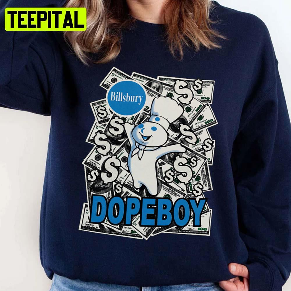 Pillsbury Doughboy Vintage Billsbury Dopebpy Unisex Sweatshirt Pillsbury Doughboy Vintage Billsbury Dopebpy Unisex Sweatshirt