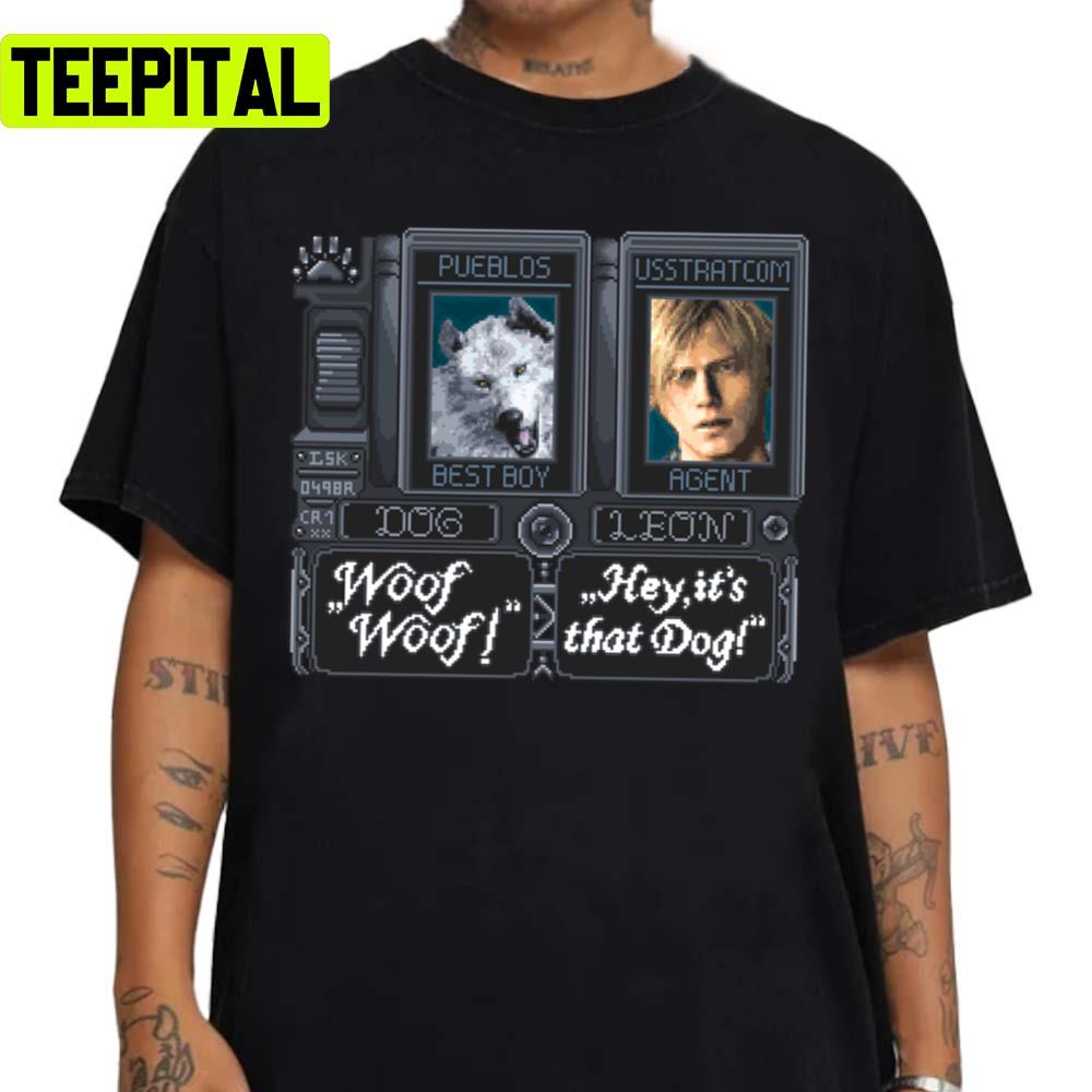 Resident Evil Leon Kennedy Pixel Art Unisex T-Shirt Resident Evil Leon Kennedy Pixel Art Unisex T-Shirt