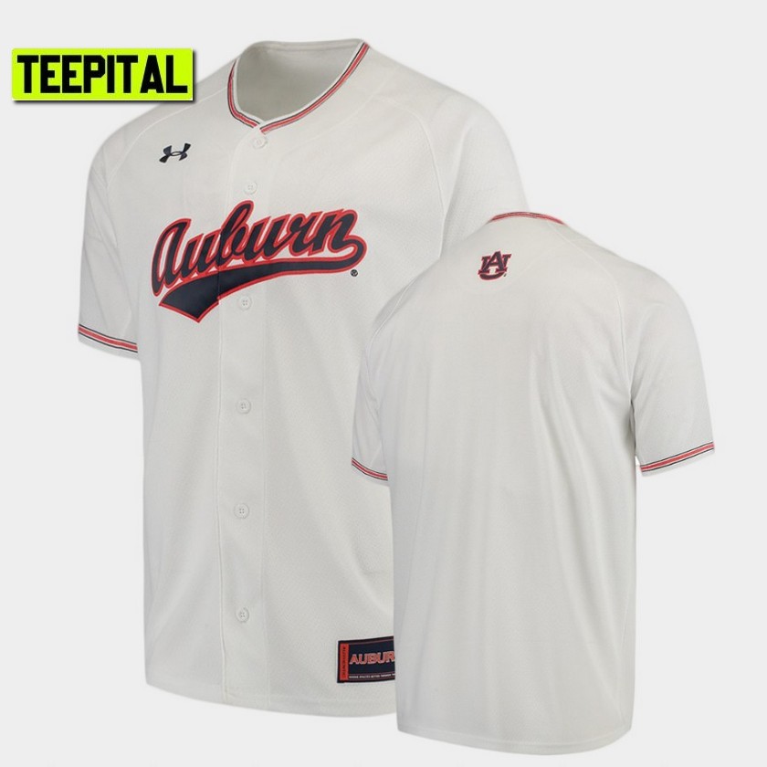 Auburn Tigers College Baseball Replica White Jersey
