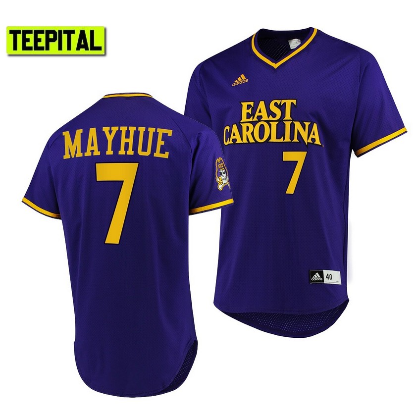 ECU Pirates C.J. Mayhue College Baseball Jersey Purple